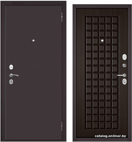 

Металлическая дверь Бульдорс Ekonom МP-1 205x96 (серый/дерево темное, правый)