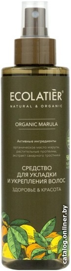 

Спрей Ecolatier для укладки волос Green Marula Здоровье & Красота 200 мл