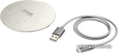 

Беспроводное зарядное Hama FC10 Metal (кремовый белый)