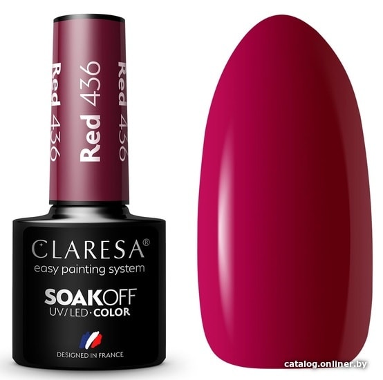 

Гель-лак Claresa Hybrid Red 436 5 мл