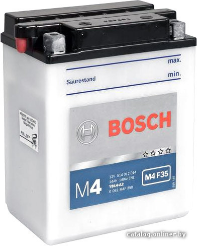 

Мотоциклетный аккумулятор Bosch M4 YB14-A2 514 012 014 (14 А·ч)