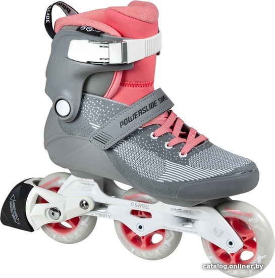 

Роликовые коньки Powerslide Swell Lite 90 510036 (р. 40-41, серый/розовый)