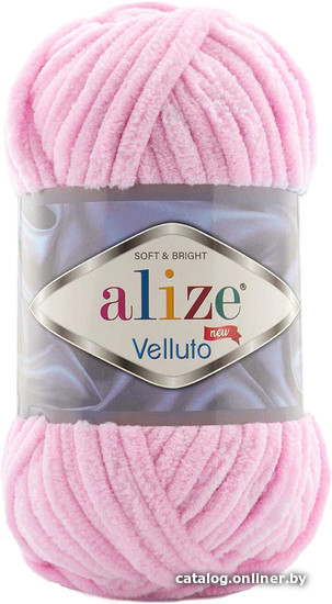 

Пряжа для вязания Alize Velluto 31 (68 м, нежно-розовый)