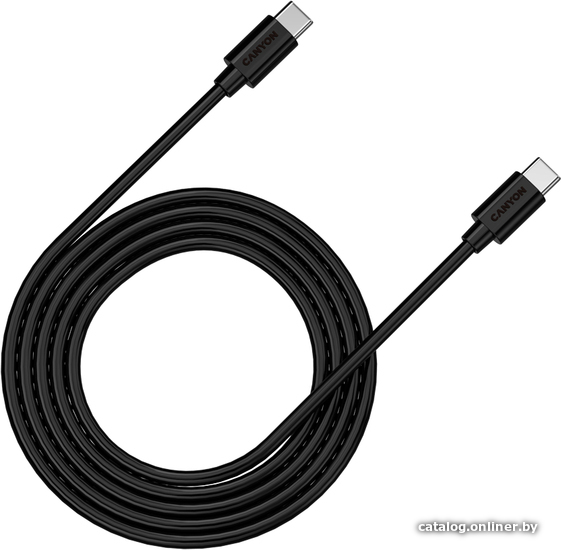 

Кабель Canyon CNS-USBC12 USB Type-C - USB Type-C (2 м, черный)
