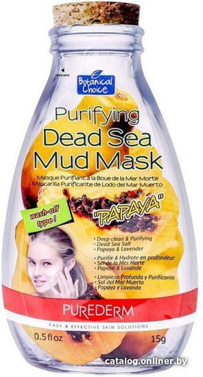 

Purederm Маска для лица с грязью Мертвого моря Папайя 15 г