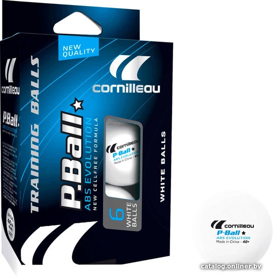 

Мяч для настольного тенниса Cornilleau P-Ball ABS Evolution (1 звезда, 6 шт.)