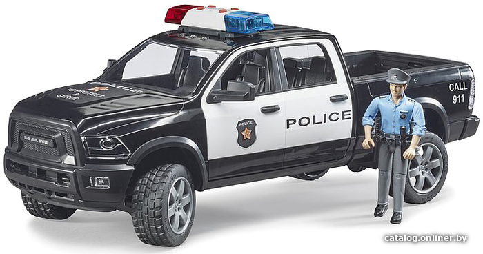 

Пикап Bruder Dodge RAM 2500 с фигуркой полицейского 02505
