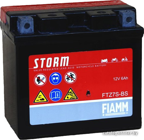 

Мотоциклетный аккумулятор FIAMM FTZ7S-BS (6 А/ч)