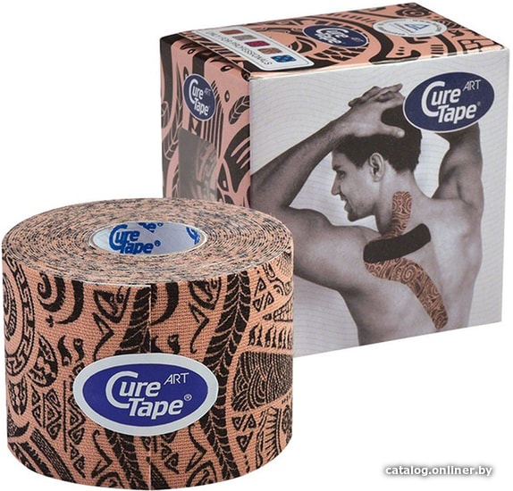 

Тейп CureTape Art Tatoo 162732 (бежевый/черный)