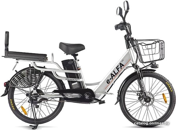 

Электровелосипед Eltreco Green City E-Alfa Lux 2021 (серебристый)
