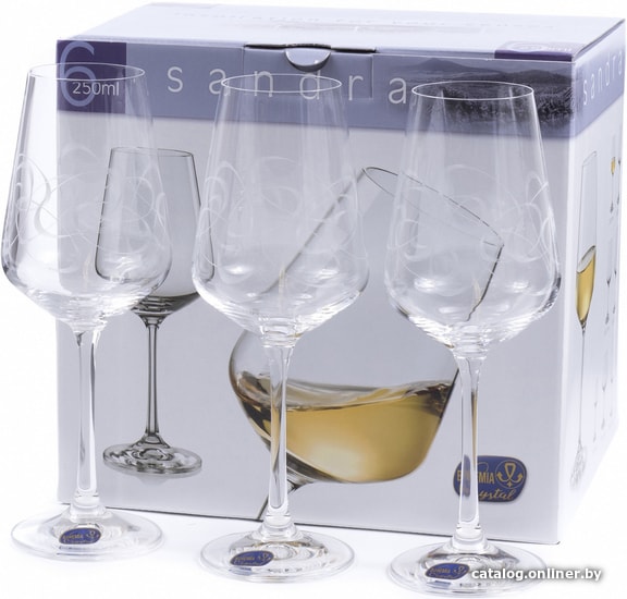 

Набор бокалов для вина Bohemia Crystal Sandra 40728/C5995/250
