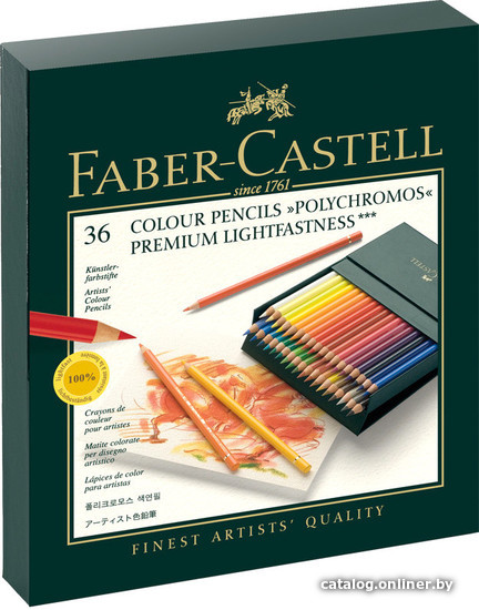 

Набор цветных карандашей Faber Castell Polychromos 110038 (36 цв)