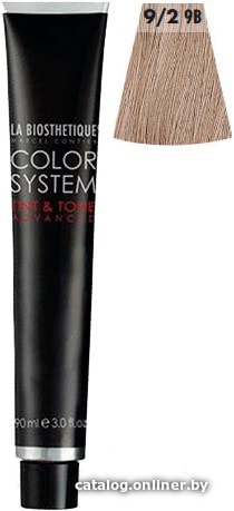 

Крем-краска для волос La Biosthetique Color System Tint & Tone 9/2 светлый блондин бежевый