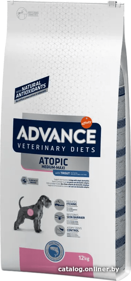 

Сухой корм для собак Advance Veterinary Diets Atopic Medium/Maxi with Trout 12 кг