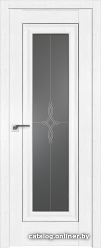 

Межкомнатная дверь ProfilDoors 24X 60x200 (пекан белый серебро/стекло узор графит)