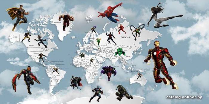 

Фотообои Citydecor Superhero 2 с защитным покрытием 300x150