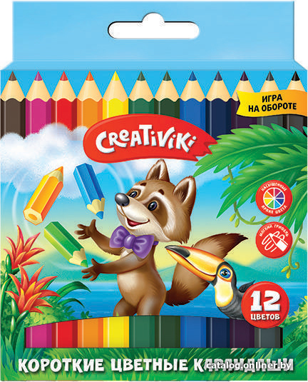 

Набор цветных карандашей Creativiki КЦК12КР (12 цветов)