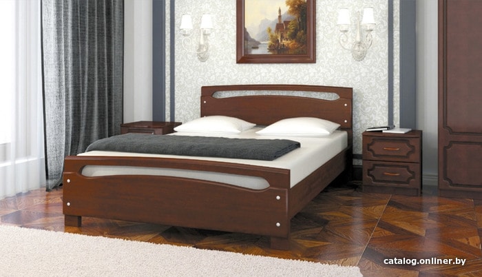 

Кровать Bravo Мебель Камелия-2 200x140 (орех, основание металл)