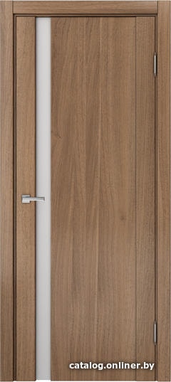 

Межкомнатная дверь MDF-Techno Доминика 225 (орех золотистый, Лакобель белый)