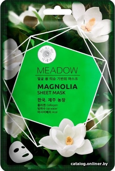 

Mi-Ri-Ne Маска для лица Meadow Магнолия и Асаи с ледниковой водой 25 г