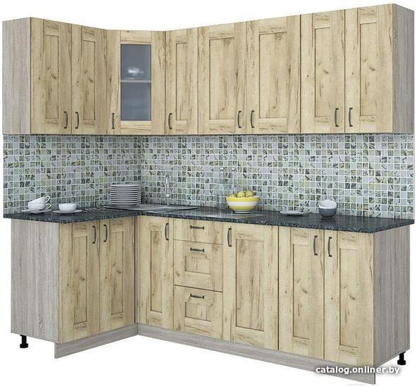 

Готовая кухня Интерлиния Мила Хольц 12x23 (дуб золотой)