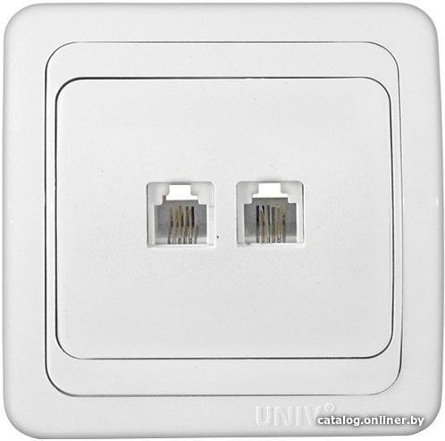 

Розетка телефонная UNIVersal Валери В0134 (белый)