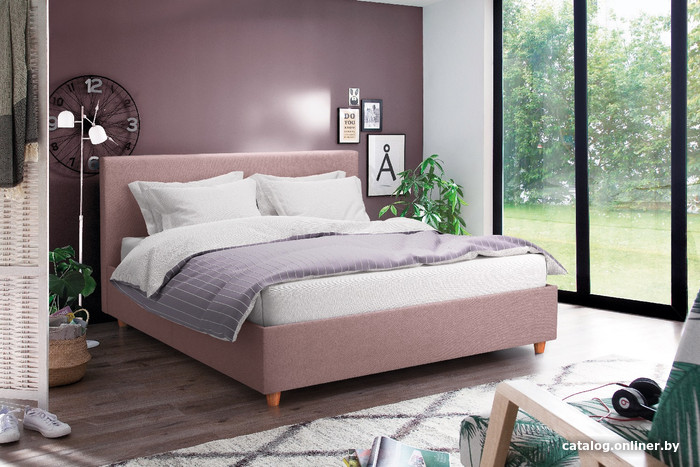 

Кровать Sonit Mira 160x200 22.М-044-160-Мира-v37 (розовый/светло-розовый)