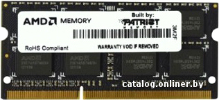 

Оперативная память AMD 4GB DDR3 SO-DIMM PC3-10600 [R334G1339S1S-UGO]