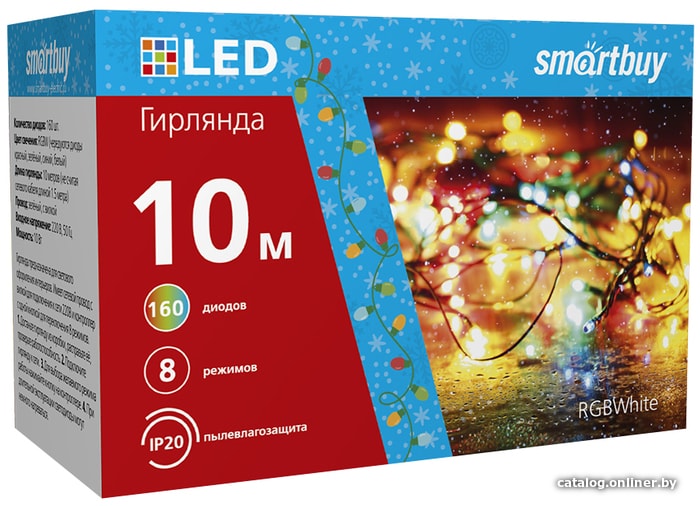 

Гирлянда SmartBuy SB-RGB-10mGR