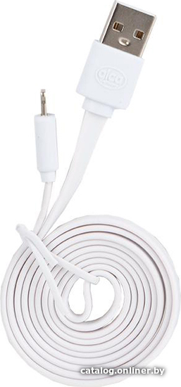 

Кабель Alca USB Type-A - Lightning 510720 (1 м, белый)