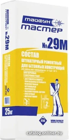 

Выравнивающая штукатурка Тайфун Мастер №29 М (25 кг)