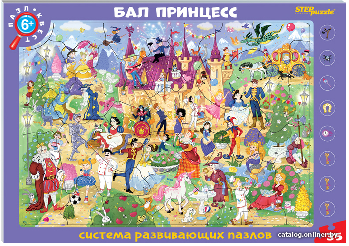 

Мозаика/пазл Step Puzzle Бал принцесс. Пазл-квест 80479 (35 эл)