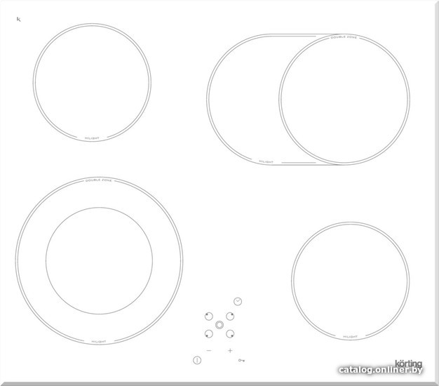 

Варочная панель Korting HK 62051 BW