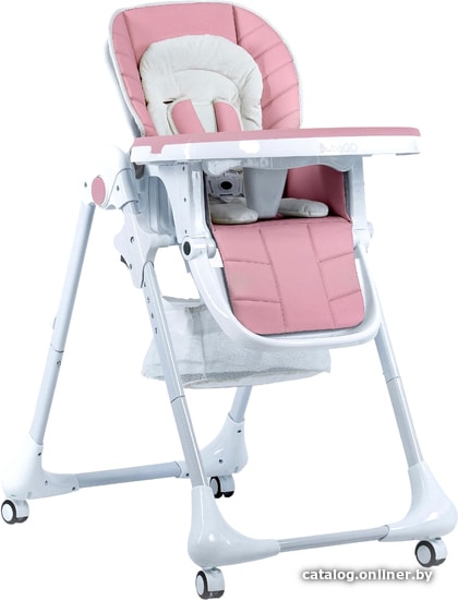 

Высокий стульчик Bubago Amelia (розовый)