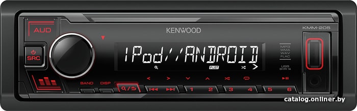 

USB-магнитола Kenwood KMM-205