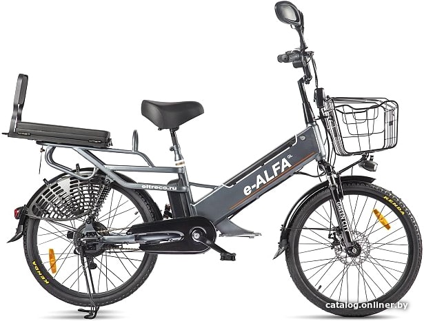 

Электровелосипед Eltreco Green City E-Alfa GL 2021 (темно-серый)