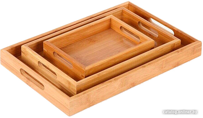 

Поднос Swed House Bamboo Trays Set With Handles MR-5 (3шт)