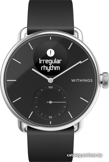 

Гибридные умные часы Withings Scanwatch 38мм (черный)
