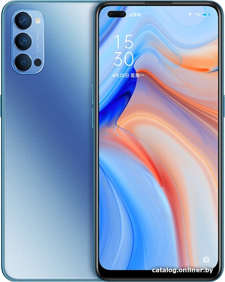 

Смартфон Oppo Reno4 5G китайская версия 8GB/128GB (синий)