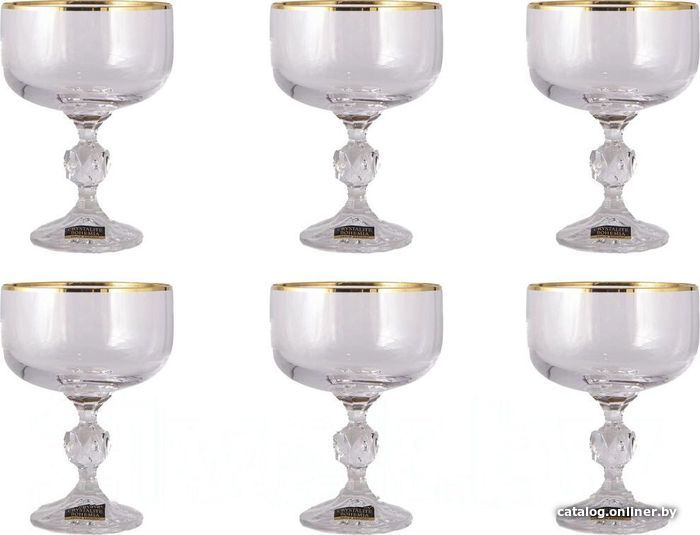 

Набор бокалов для шампанского Bohemia Crystal Sandra 40728/20787/200