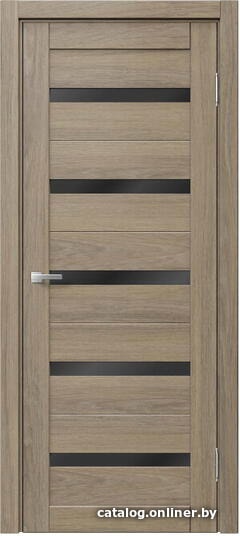 

Межкомнатная дверь MDF-Techno Dominika 100 50x200 (nomad коньяк, стекло лакобель черный)