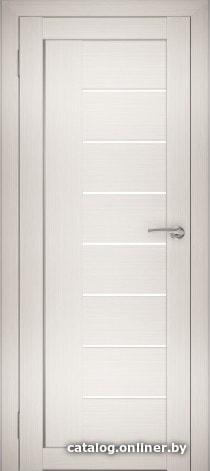 

Межкомнатная дверь Юни Амати 7 40x200 (эшвайт/матовое стекло)