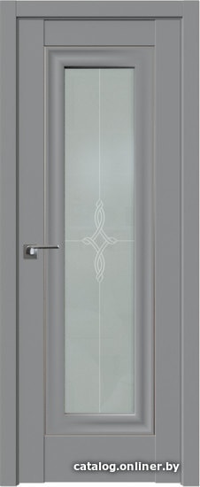 

Межкомнатная дверь ProfilDoors 24U 80x200 (манхэттен/узор матовый/серебро)