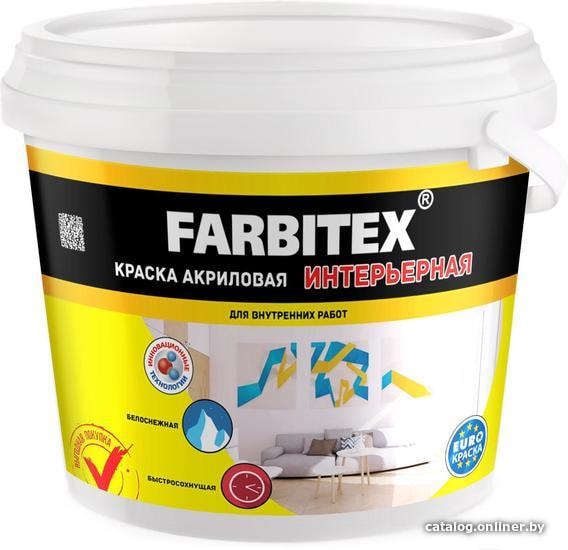 

Краска Farbitex Интерьерная 25 кг