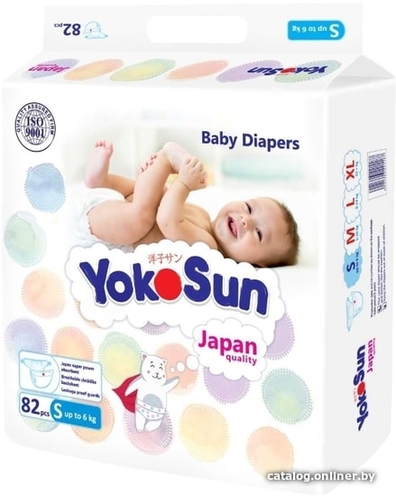 

Подгузники YokoSun S 6 кг (82 шт)