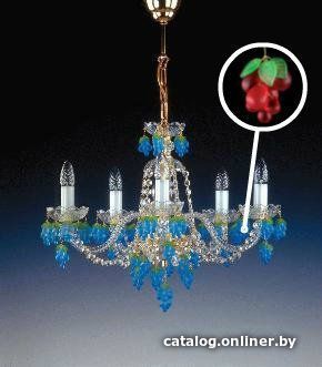

Подвесная люстра ArtGlass Gizela V. Vino Red St