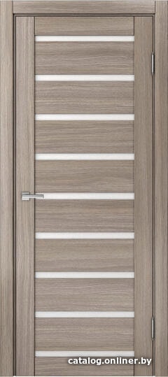 

Межкомнатная дверь MDF-Techno Dominika 102 50x200 (дуб дымчатый, стекло лакобель белый)