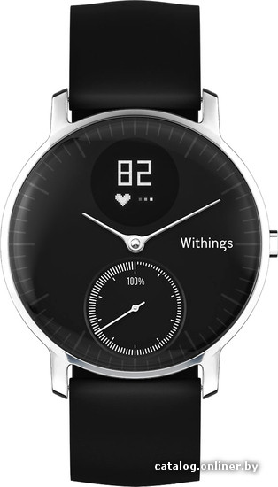 

Гибридные умные часы Withings Steel HR 36mm Black