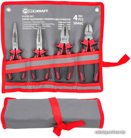 

Набор пассатижей ForceKraft FK-5046C (4 предмета)