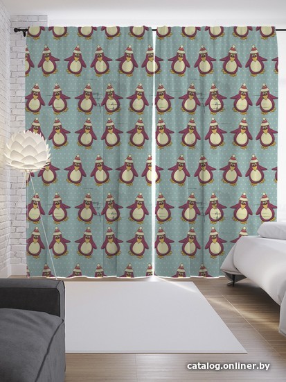 

Комплект штор JoyArty Хоровод пингвинов 1.45x2.65 м p_52579_145x265 (2 шт)